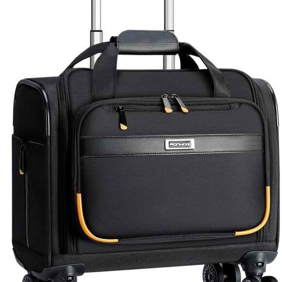 Rolling Laptop Bag, Rolling Briefcase with 4 Spinner Wheels, 14 Inch 1680D Nylon - Picture 1 of 7